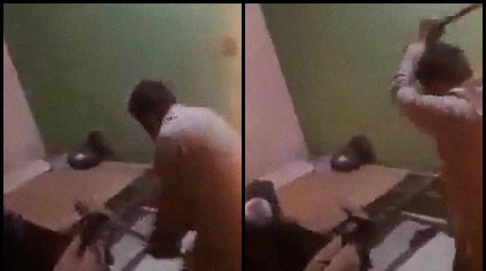 Police arrest Naushahro Feroze man who beat dacoit in viral video