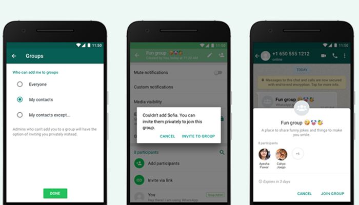 WhatsApp's new update: Control who gets to add you in groups