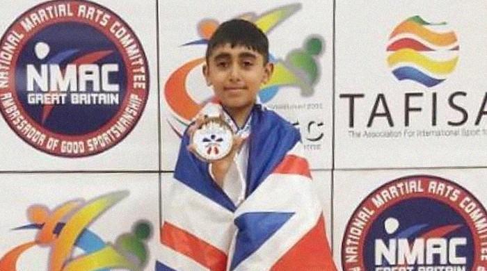 Eight-year-old becomes youngest British-Pakistani to win big at World Martial Arts Championship