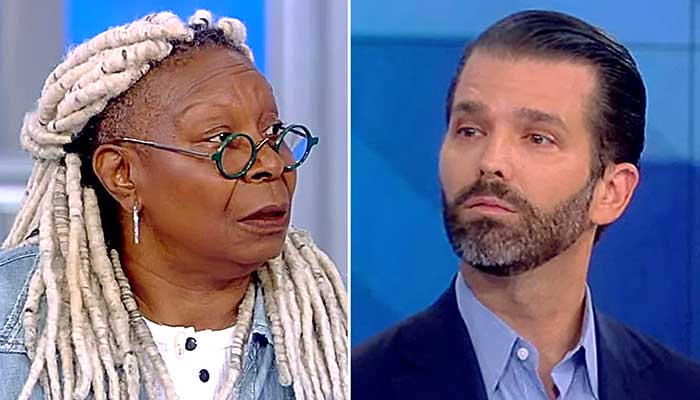 Whoopi Goldberg and Donald Trump Jr clash on air