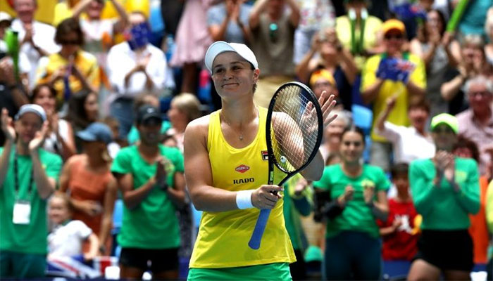 Barty produces ´best ever´ tennis to level France Fed Cup final