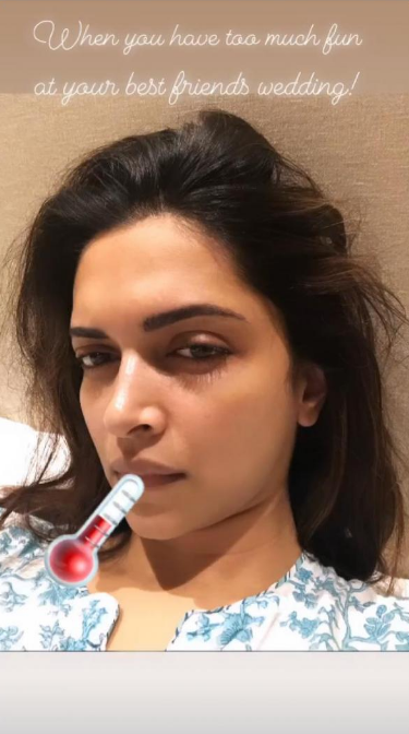 Deepika Padukone gets down with fever ahead of first anniversary with Ranveer Singh