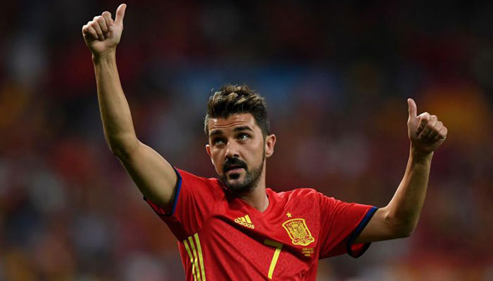 Spain's record scorer striker Villa retires after 19-year career
