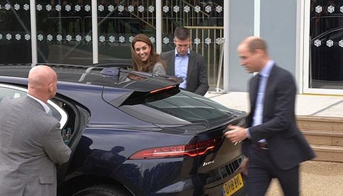 Prince William jumps in to help Kate Middleton as she almost trips: Watch