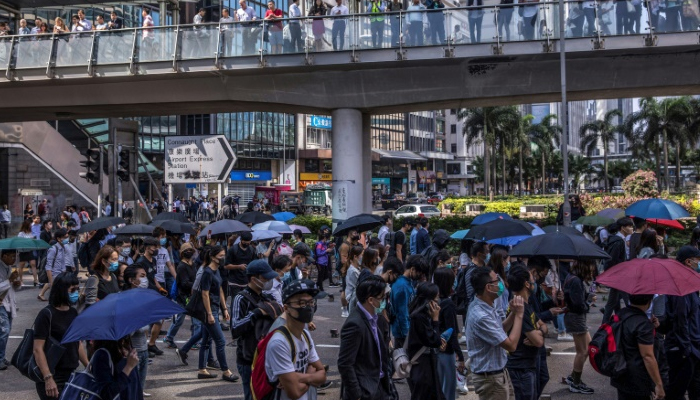 Hong Kong schools closed as protests put chokehold on city