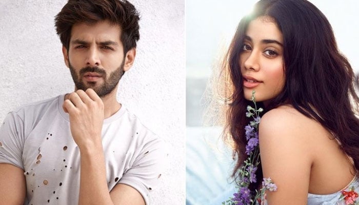 Janhvi Kapoor chills with Kartik Aaryan on sets of ‘Dostana 2’ sets