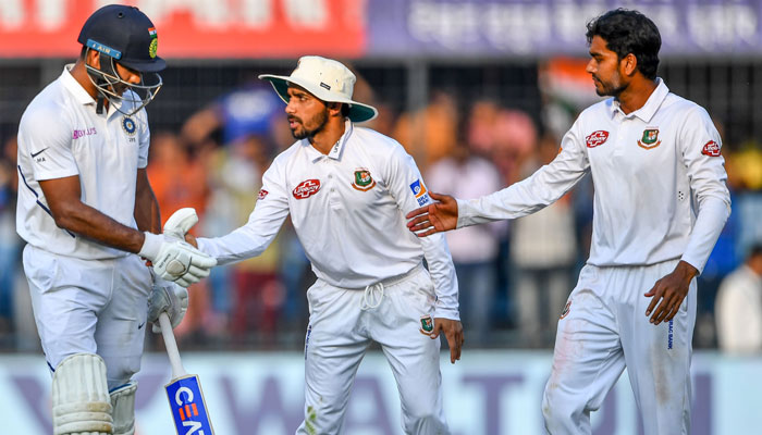 Agarwal hits double ton as India seize control of Bangladesh Test