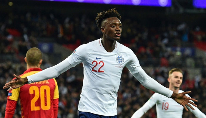 Abraham targets Euro glory after first England goal