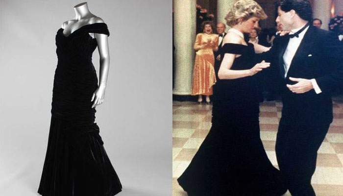 Dress Diana wore when she danced with Travolta up for sale