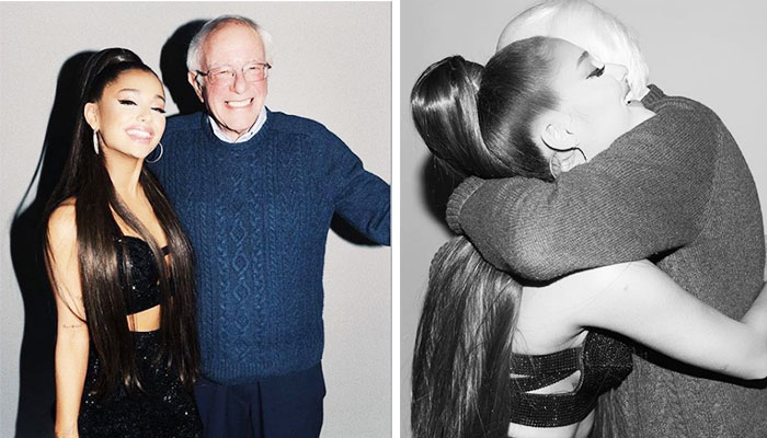 Ariana Grande elated after meeting Bernie Sanders: 'I will never smile this hard again'