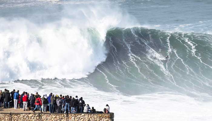 Portuguese Town Surfers Chase Monster Record Waves Sports Portuguese Town Surfers Chase Monster Record Waves Sports