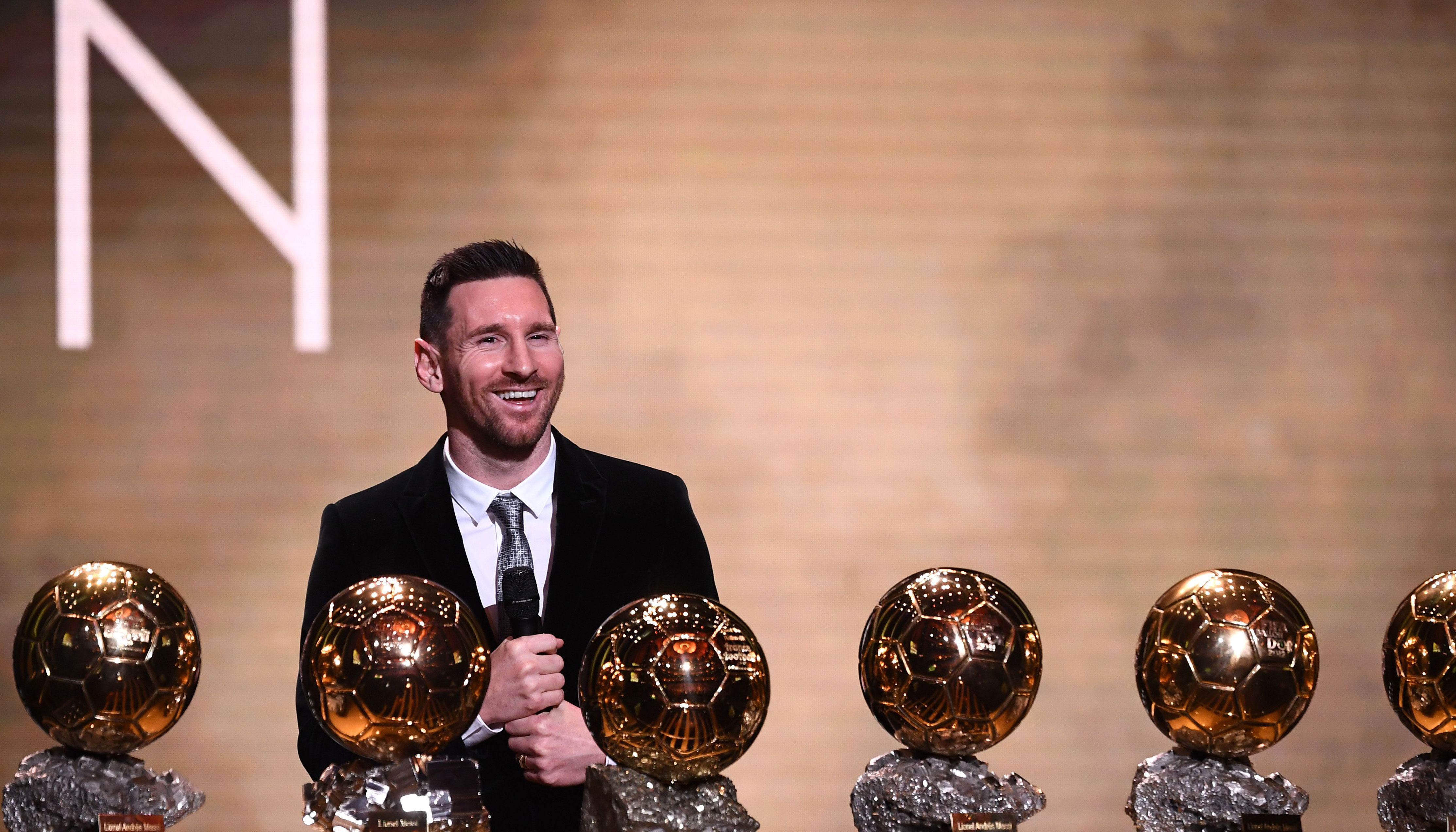 Messi claims record sixth Ballon d'Or, Rapinoe wins women's award