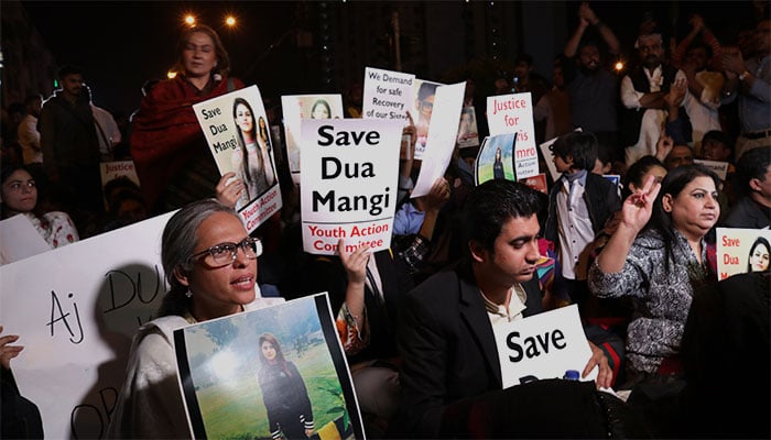 'Aaj Dua, kal mein': Protesters pressure authorities for Dua Mangi's safe return