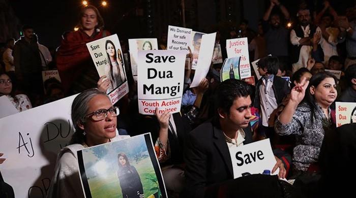 'Aaj Dua, kal mein': Protesters pressure authorities for Dua Mangi's safe return