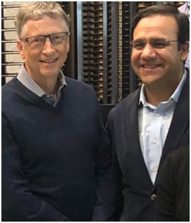 Image result for Umar Saif with Bill Gates