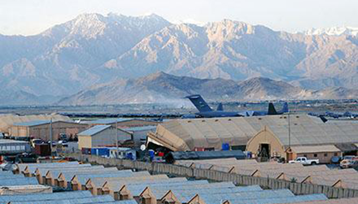 Blast damages hospital near Bagram airbase in Afghanistan