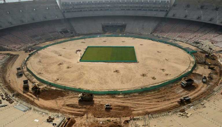 World´s biggest cricket stadium takes shape in India
