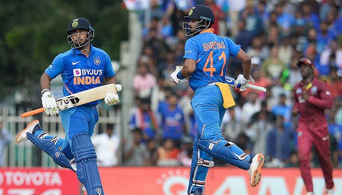 Iyer, Pant help India post 287-8 against West Indies in first ODI