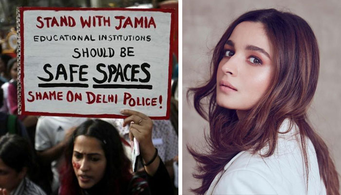 Alia Bhatt stands in solidarity of students protesting CAA
