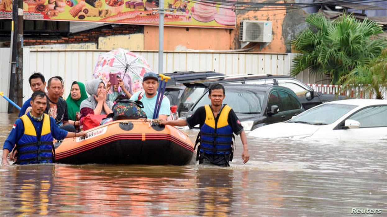 Nine dead after Indonesian capital hit by new year flooding