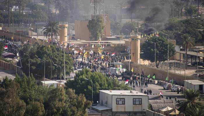 Pro-Iran protesters leave US embassy in Baghdad