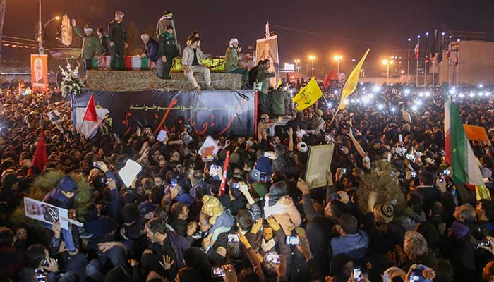 Body of Iranian commander killed in US strike arrives for burial in southeast Iran: agency