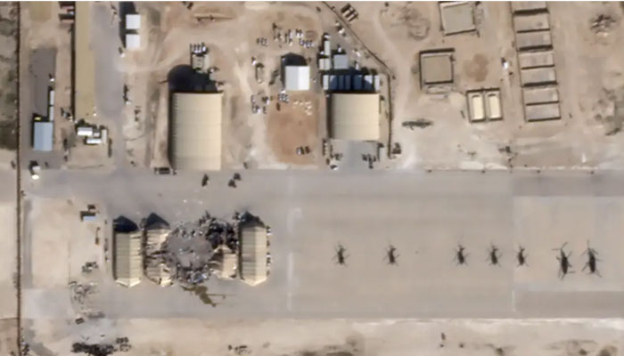 Satellite images show damage to Al-Asad base in Iraq after attack on US troops