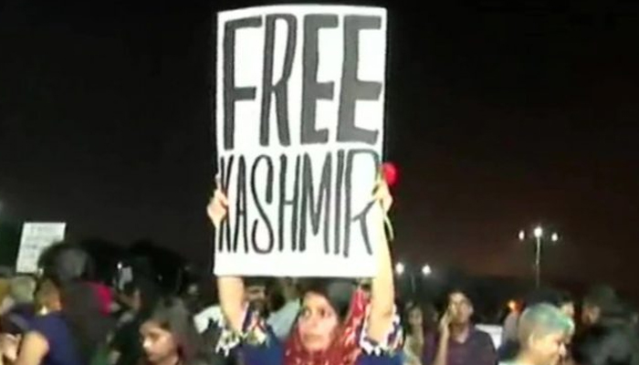 'Free Kashmir' poster surfaces at Delhi university