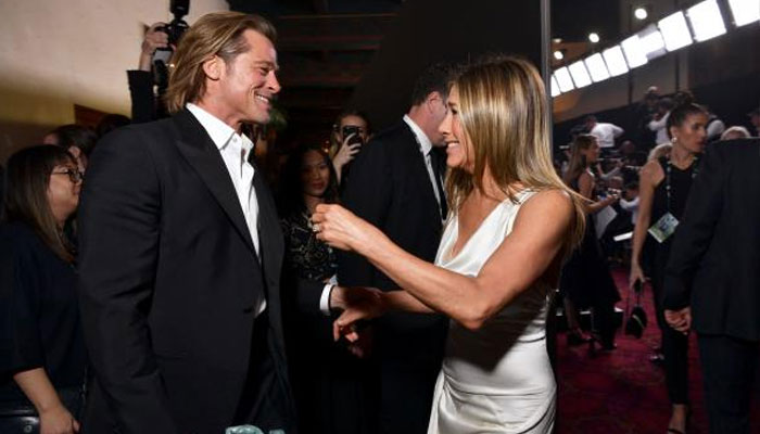 Jennifer Aniston, Brad Pitt hug it out at the SAG Awards as they finally reunite