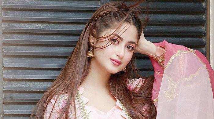 sajal ali in pink dress Sajal Ali