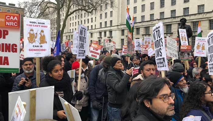 Indian expats protest Modi's facist policies in London