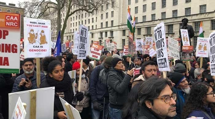 Indian expats protest Modi's facist policies in London