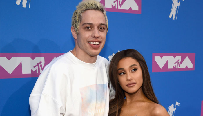 Pete Davidson reacts to Ariana Grande throwing shade at him at the Grammys