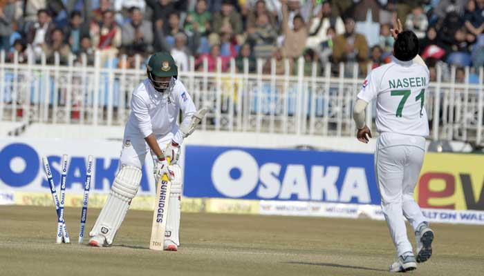 Naseem breaks hat trick record as Bangladesh face defeat