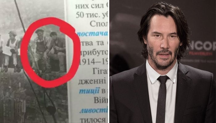 Keanu Reeves meme spotted in Ukrainian text book photo dated all the way back to 1932