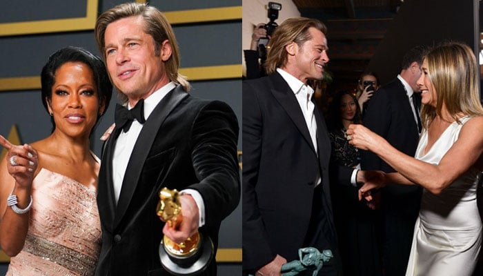 See Photos of Brad Pitt and Regina King's Moment After His Oscar Win