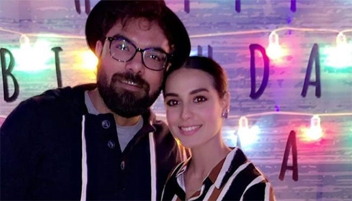 Iqra Aziz, Yasir Hussain attend surprise birthday bash of Hania Aamir