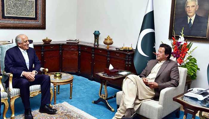 PM Imran meets Khalilzad, hopes for peace and stability in Afghanistan