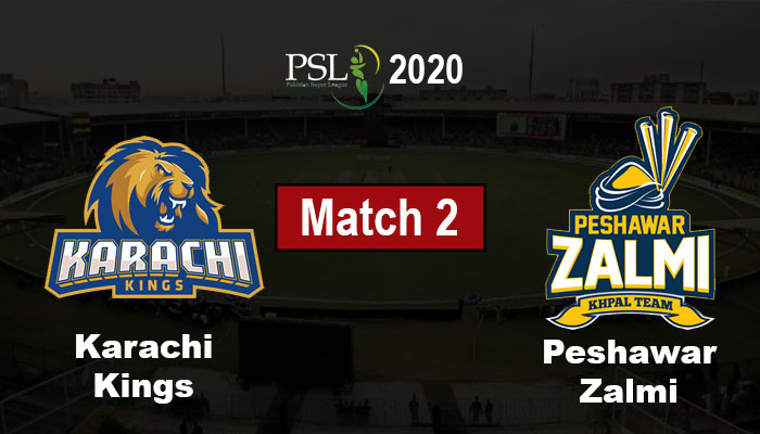 PSL 2020: Karachi Kings vs Peshawar Zalmi, Live Score, PSL 5 Match 02