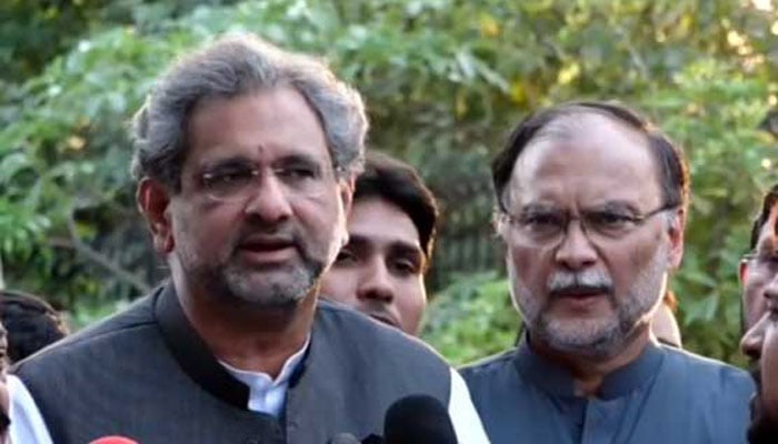 IHC grants bail to PML-N leaders Shahid Khaqan Abbasi, Ahsan Iqbal