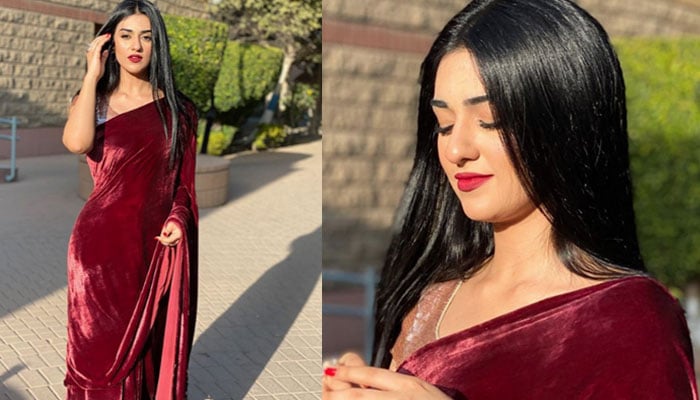 Sara Khan looks gorgeous in red hot saree: See pics