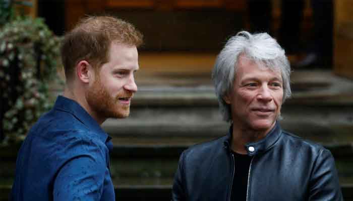 Prince Harry and Jon Bon Jovi recreate Abbey Road Beatles cover