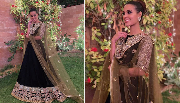 Iqra Aziz looks ethereal in this black bridal gown: See Pics