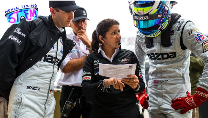 Groundbreaking female race engineer lights up fast lane for women