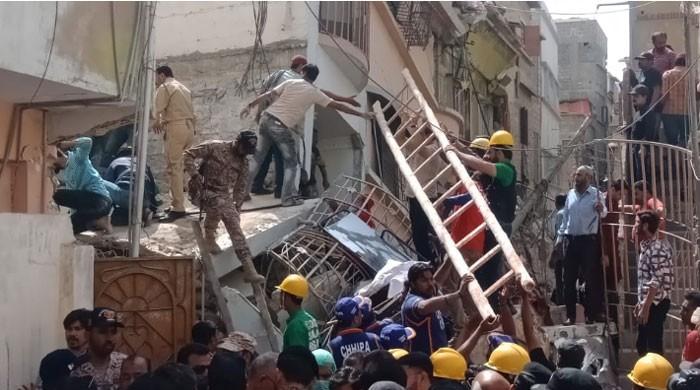 11 killed, several injured as buildings collapse in Karachi’s Golimar area