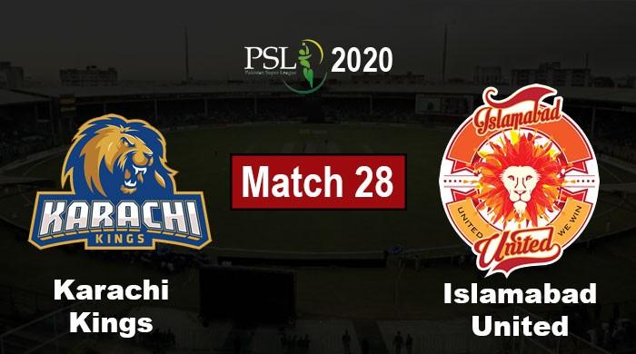 PSL Live Score: Karachi Kings vs Islamabad United, PSL 2020 Match 28