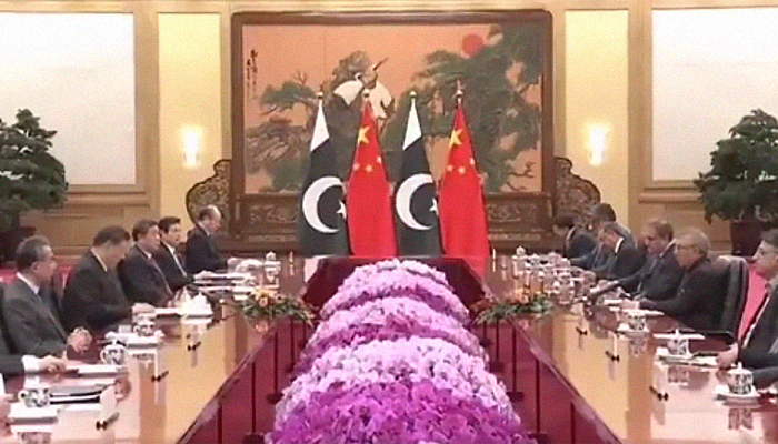 'China stands with Pakistan': President Alvi meets Xi in Beijing