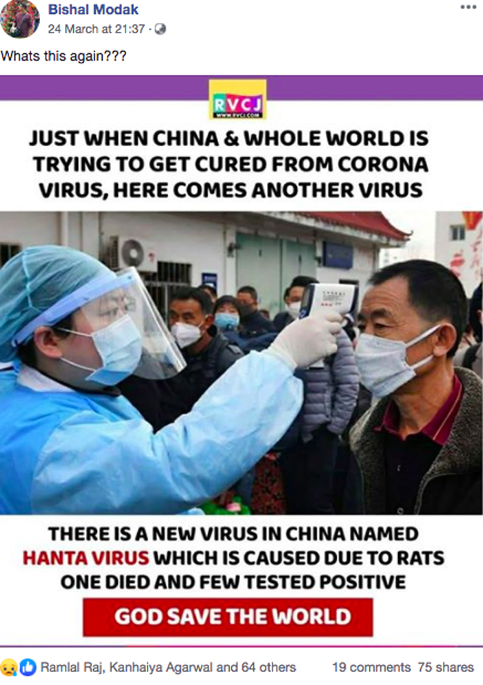 AFP Fact Check: Myth circulates online that 'new' hantavirus disease has emerged in China