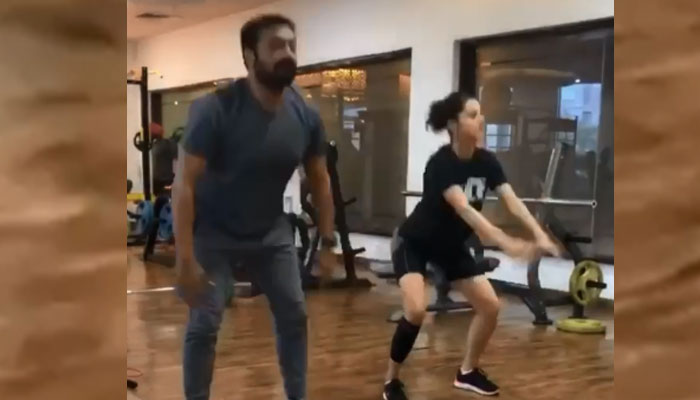 Taapsee Pannu teases film director Anurag Kashyap with workout video