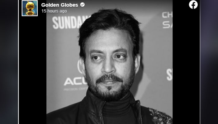 Oscars and Golden Globes pay homage to late Bollywood star Irrfan Khan
